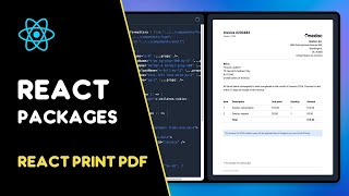 React Print PDF Build and generate PDF using React [upl. by Octavia]