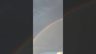 super bright double rainbow winston salem NC sept 2024 2 [upl. by Aiek]