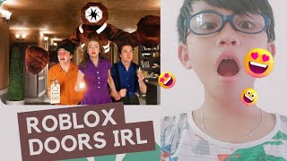 Roblox doors IRl Shiloh amp Bros Reaction Video [upl. by Ecaroh]