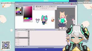 「 Quiet Drawing Stream 」 Drawing my OC Pt3 [upl. by Ettenad]