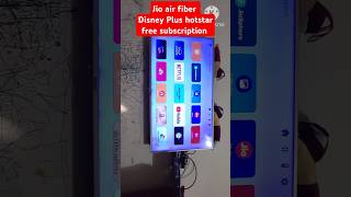 Jio Air Fiber Disney Plus Hotstar free subscription shorts jio set top box channels ytshorts jio [upl. by Petty188]