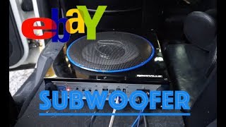 Installing a 10 inch EBAY SUBWOOFER [upl. by Pollak809]