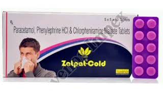 Zatpat Cold Tablets Paracetamol Phenylephrine HCI amp Chlorpheniramine Maleate Tablets [upl. by Minne147]