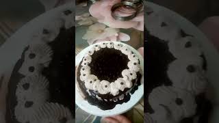 Home made chocolate sponge cake cake chocolatecake food chocolatedessert birthdaycake [upl. by Ezirtaeb]