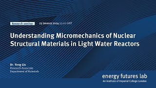 Micromechanics of Nuclear Structural Materials in Light Water Reactors [upl. by Canty]