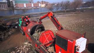 NYC Ax Men mulching a pile of 100000 xmas trees [upl. by Lig]