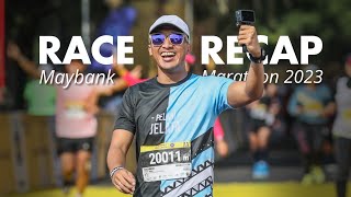 Maybank Marathon 2023 Race Recap  Full Marathon Terdrama Taun Ini [upl. by Bengt]