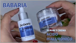 BABARIA ácido hialurónico crema y serum [upl. by Goodill]