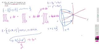 Bounded by a paraboloid and a plane  Calculus 3 [upl. by Henson935]