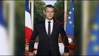 Portrait officiel de Macron ces détails quil a voulu que vous voyiez [upl. by Yoreel73]