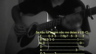 Teus Planos  Juninho Cassimiro  TAB Fingerstyle [upl. by Nomi]