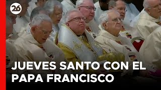 VATICANO  EN VIVO  El Papa Francisco preside la misa de Jueves Santo [upl. by Sophronia803]