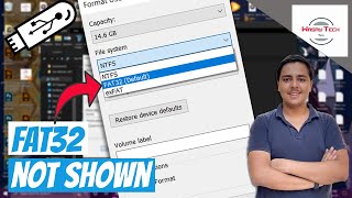USB Not Formatting in FAT32  FAT32 Format Not Showing FIX [upl. by Anairb664]