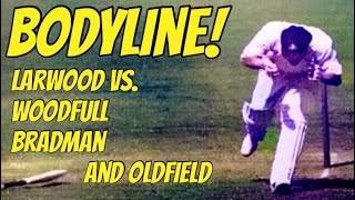 🏏Bodyline Series Cricket Larwood versus Woodfull Bradman and Oldfield [upl. by Ynots]