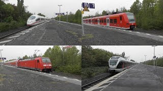 Bahnhof Wattenscheid mit ICE 2amp3 IntercityRegionalzügen mit Br 146 425 4261 und 1429 [upl. by Ahsenak]