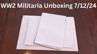 WW2 Militaria Unboxing 71224 [upl. by Ayela460]