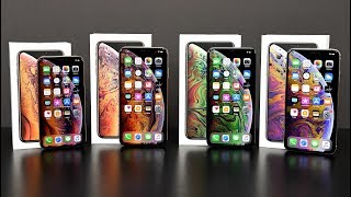 Apple iPhone XS vs XS Max Unboxing amp Review All Colors [upl. by Ellek]