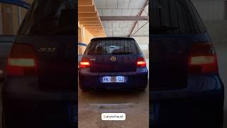 COLD START golf 4 R32 exhaust 89mm by ARP exhaust automobile golf garage ftown [upl. by Sivert245]