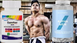 Myprotein Alpha Men Multivitamin Review  Comparison with Health vit cenvitan Men Multivitamin [upl. by Fenwick657]