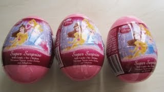 Disney Princess Surprise Eggs [upl. by Anairol]