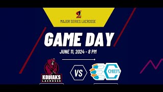 MSL FULL BROADCAST  Cobourg Kodiaks vs Six Nations Chiefs  June 11 2024 [upl. by Abihsat]