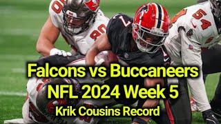 Tampa Bay Buccaneers vs Atlanta Falcons  Krik Cousins  NFL 2024 Week 5 [upl. by Onoitna]