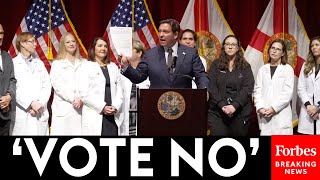 BREAKING NEWS DeSantis Holds Briefing With Doctors To Oppose Florida Marijuana Abortion Amendments [upl. by Oriaj249]