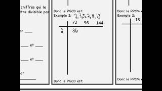 PGCD et PPCM [upl. by Steep]