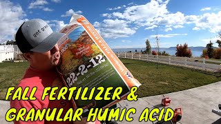 Fall Fertilizer Application GRANULAR HUMIC ACID [upl. by Matthias145]