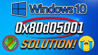 Error 0x80d05001 Windows Update or Windows Update In Windows 10 FIX [upl. by Mcneely3]