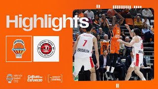 🏀 HIGHLIGHTS  J10 BKT EuroCup vs Hapoel Jerusalem 9683  Valencia Basket [upl. by Nedearb]