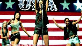 Miley Cyrus  Party In The USA  Lyrics Music Video Britney Jay Z Song [upl. by Annayrb]