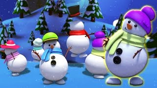 Schneemänner Fingerfamilie  Weihnachtslied Für Kinder  Christmas Song  Snowmen Finger Family [upl. by Nahc756]