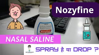 saline nasal spray  saline nasal spray how to use baby  nasoclear drops for baby  Nozyfine [upl. by Freida]