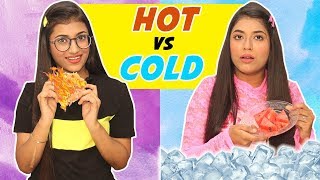 Hot Vs Cold Challenge  SAMREEN ALI [upl. by Ocirred]