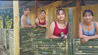 Two sisters Luyen Mai cut down trees worked in the kitchen and built a new place to live [upl. by Anatnahs]