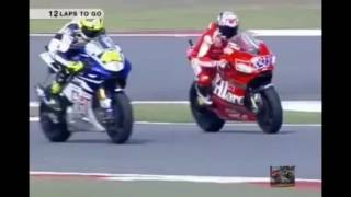 Valentino Rossi vs Casey Stoner  MotoGP China 2007 [upl. by Terrill]