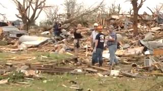 Texas tornado Homes ripped from foundations [upl. by Latsryc]