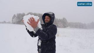 Wetter live Viel Schnee in Bayern und BadenWürttemberg 01122020 [upl. by Reffotsirk]