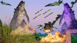 Godzilla vs Monster💀Godzilla Short movie godzillamonstergreenscreensirenheadhulktiger [upl. by Levitt]