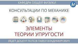 Консультация к устному экзамену Механика Часть 8 quotЭлементы теории упругостиquot [upl. by Hirsh]