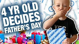 Letting a 4 year old pick Fathers Day gifts 🎁🤣 [upl. by Benoite]