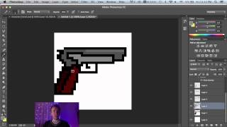 How To Make 2D Pixel art for unity 3D using photoshop cc tutorial  HTMMG [upl. by Guarino347]