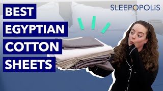 Best Egyptian Cotton Sheets  Our Top 5 Picks [upl. by Cirdec]