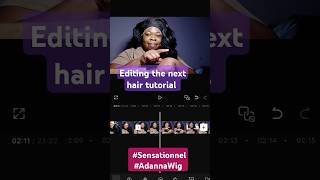 Hair Tutorial on the way SensationnelHair Adanna Wig adannawig lacefront wiginfluencer [upl. by Nnylecyoj]