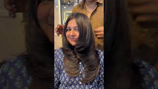 How to  Easy simple feather hair cut hairstyles for girls  कैसे करे front layer hair cut tutorial [upl. by Kilam]