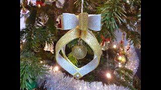 Ozdoba choinkowa z pianki brokatowej  Easy Christmas Ornaments  Ideas for Xmas Tree Decor [upl. by Caprice552]