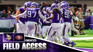 Vikings vs 49ers Week 2 Field Access [upl. by Edelman]