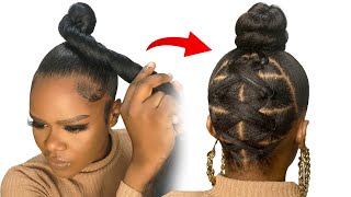 😱 10 MINUTES QUICK HAIRSTYLE USING BRAID EXTENSIO [upl. by Madoc]