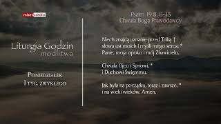 Liturgia Godzin  Modlitwa Południowa  Poniedziałek I tyg zwykłego [upl. by Traver460]